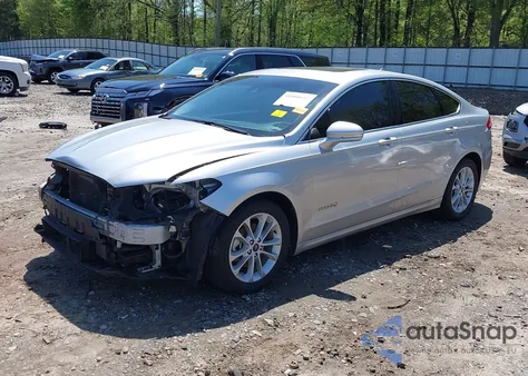 2019 Ford Fusion Hybrid Sel из США, поврежденный, VIN 3FA6P0MU1KR137282